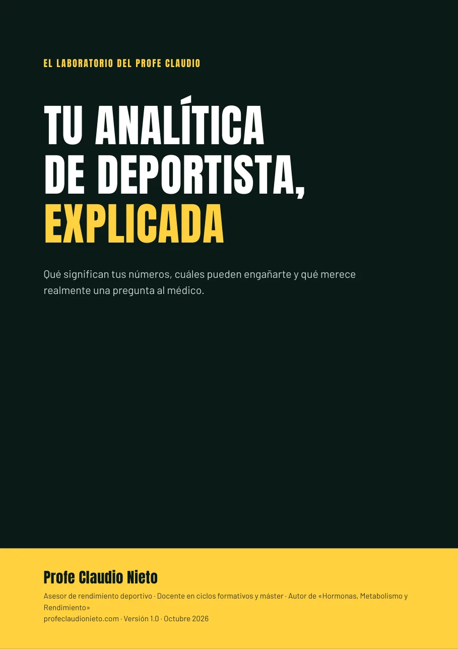 Portada de la guía Tu analítica de deportista, explicada